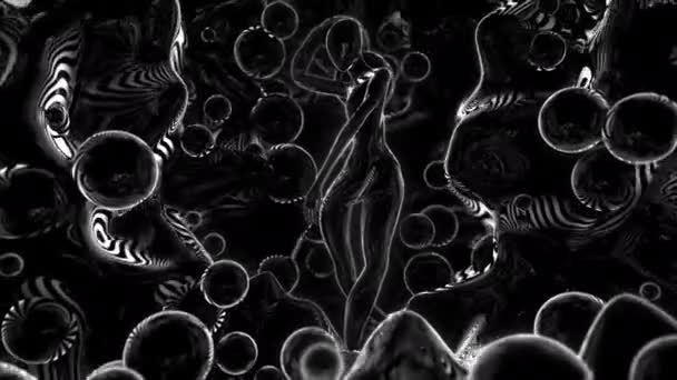Relax Dance Digitální Vizuální Animace Smyčkové Bezešvé Abstraktní Barevné Záběry — Stock video