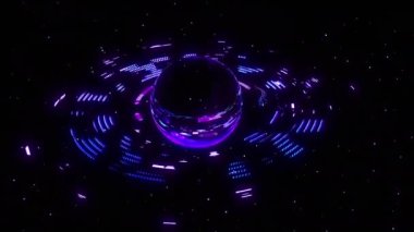 Uzay dijital görsel animasyon sağlar. Başlıklarda, sunumlarda veya VJ kullanımında kullanmak için ideal döngüsüz renksiz geometrik patlayıcı etkisi görüntüsü. 