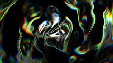 Soyut duman dijital görsel animasyon. Başlıklarda, sunumlarda veya VJ kullanımında kullanmak için ideal döngüsüz renksiz geometrik patlayıcı etkisi görüntüsü. 