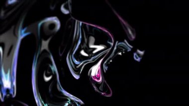 Soyut duman dijital görsel animasyon. Başlıklarda, sunumlarda veya VJ kullanımında kullanmak için ideal döngüsüz renksiz geometrik patlayıcı etkisi görüntüsü. 