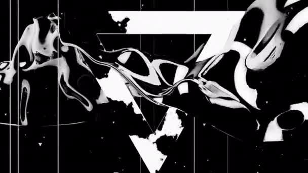 Цифровая Визуальная Анимация Днк Цикл Бесшовных Абстрактных Цветных Геометрических Взрывных — стоковое видео