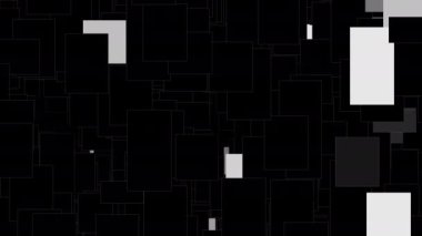 Living abstraction digital visual animation. Looped seamless abstract colored geometric explosive effect footage ideal for use in titles, presentations or for VJ use. 