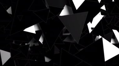 Living abstraction digital visual animation. Looped seamless abstract colored geometric explosive effect footage ideal for use in titles, presentations or for VJ use. 