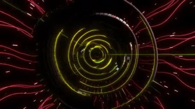 3D Pulse digital visual animation. Looped seamless abstract colored geometric explosive effect footage ideal for use in titles, presentations or for VJ use. 