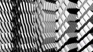 Shadow dance digital visual animation. Looped seamless abstract colored geometric explosive effect footage ideal for use in titles, presentations or for VJ use. 