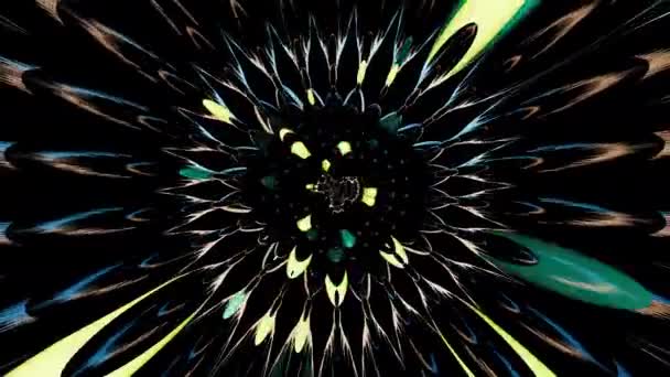 Божевільна Світлодіодна Візуальна Анімація Петлі Безшовні Абстрактні Геометричні Вибуховий Ефект — стокове відео