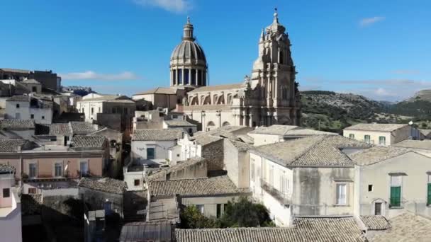 Paesaggio Urbano Ragusa Ibla Sicilia Città Patrimonio Unesco Italia Barocco — Video Stock