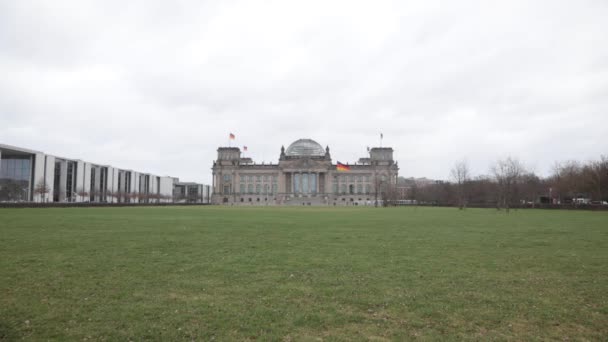 Berlin Allemagne Jan 2022 Façade Reichstag Une Des Attractions Les — Video