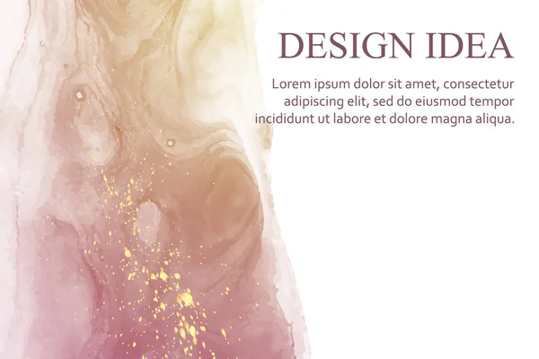 Aquarelle Moderne Élégant Design Carte Papier Peint Affiche Avec Des — Image vectorielle