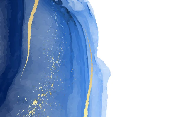 Σύγχρονο Φόντο Ακουαρέλα Κομψό Σχεδιασμό Καρτών Ταπετσαρία Αφίσα Αφηρημένη Μπλε — Διανυσματικό Αρχείο