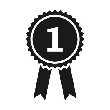 Award silhouette. First place. Winner.