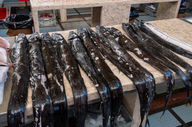 Kara Kılıç Balığı. Portekizce Espada. Madeira 'da.