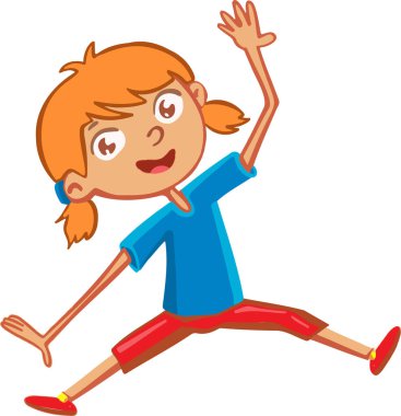 Etkin çocuk simgesi, spor, eğlence vektörü