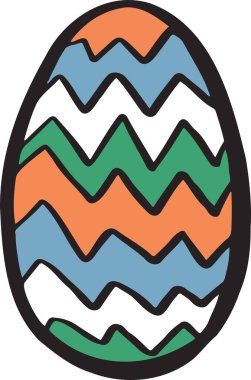 Paskalya ve karikatür için şirin yumurtalar.