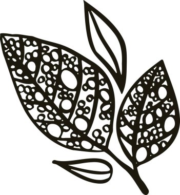 Çizgi bohça siluet vektörü