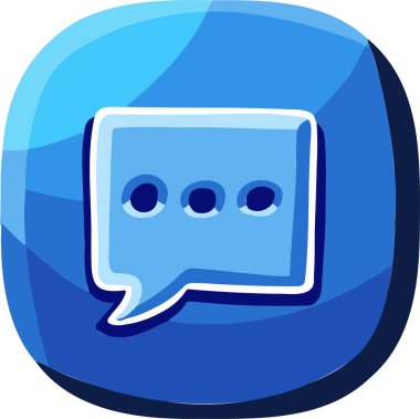 Sembol simgesi vektörü cyan mavi harf e- posta sms