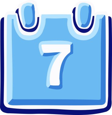 Takvim simgesi mavi takvim çizelgesi