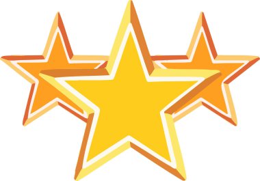 Liderlik sembolü simgesi, yıldız, en üst seviye