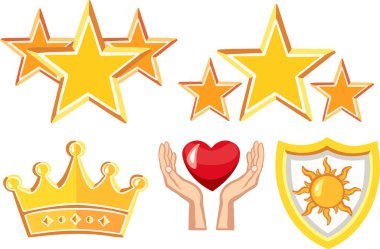 Simge sembolü koruma, bakım, üst düzey, premium kalite vektörü