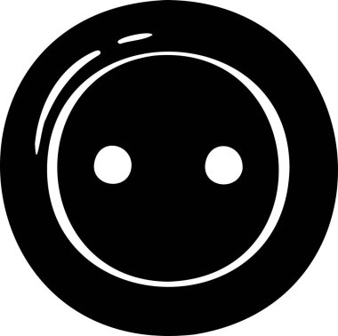 Örgü dikiş sembolü dikiş ikonu vektör düğmesi eller tarafından yapılır