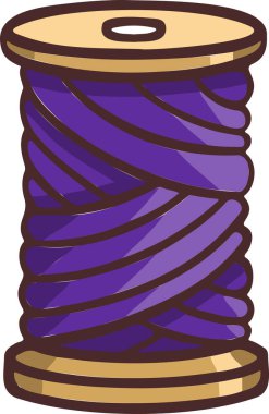 Örgü dikme sembolleri iplik yumağı iğne işi ikon vektörü eller tarafından yapılır