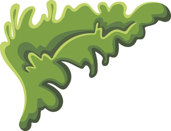 Gras Groene Plant Freehand Tekening Vector Cartoon Stijl — Stockvector