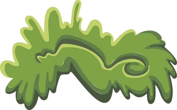 Herbe Verte Plante Dessin Main Levée Style Vectoriel Dessin Animé — Image vectorielle