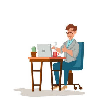 Emlakçıyla toplantı sunumu. Yüksek kaliteli illüstrasyon