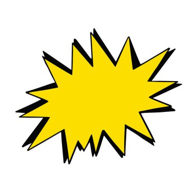 Pop sanat tarzı vektör illüstrasyonunda komik konuşma baloncukları