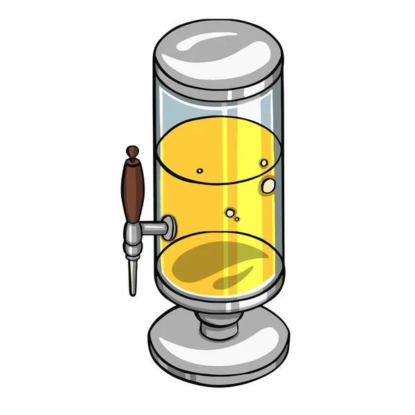 Stuknięcie wektora projektu produktu lekkiego piwa ilustracji — Wektor stockowy