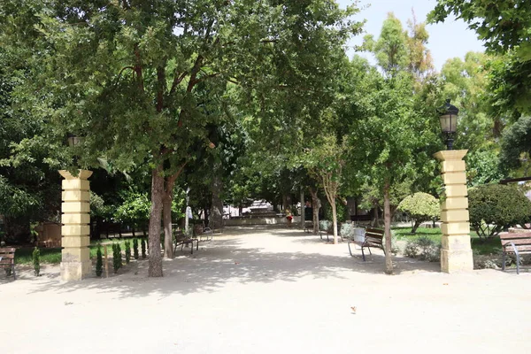 Giardino Botanico Pau Roundabout Park Segorbe Castellon Spagna — Foto Stock