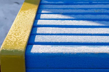 Saçları örgülü küçük bir kızın omuzunda gri çinçilya. 