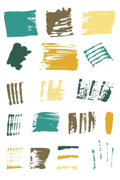 Pinselstrich Sprechblase Pinsel Grunge Designelement Schmutzige Notlage Textur Banner Vektorillustration — Stockvektor