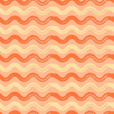 Fırça darbeleriyle kusursuz desen. Vektör illüstrasyonu.