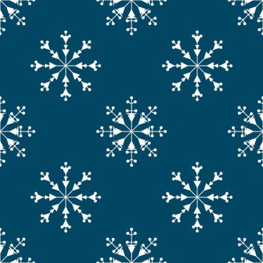 Seamless New Year and Christmas pattern in scandinavian style. Vector illustration.