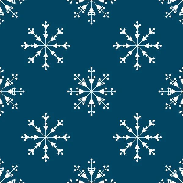 Seamless New Year Christmas Pattern Scandinavian Style Vector Illustration — Διανυσματικό Αρχείο