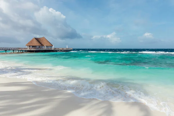 Idyllic Beach Scene Maldives North Male Atoll Royalty Free Stock Images