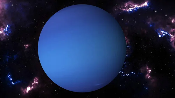 Neptuno Rotando Espacio Exterior Planeta Neptuno Lazo Neptuno — Foto de Stock