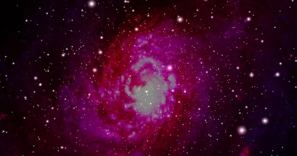Космический Фон Реалистичной Туманностью Сияющими Звездами Красочный Космос Звёздной Пылью — стоковое фото