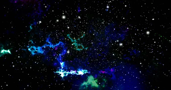 Space Background Realistic Nebula Shining Stars Colorful Cosmos Stardust Milky — Stock Photo, Image