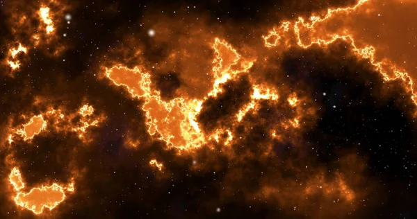 Fundo Espacial Com Nebulosa Realista Estrelas Brilhantes Cosmos Coloridos Com — Fotografia de Stock