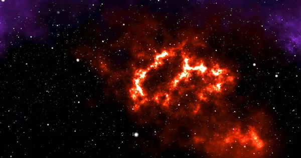 Космический Фон Реалистичной Туманностью Сияющими Звездами Красочный Космос Звёздной Пылью — стоковое фото