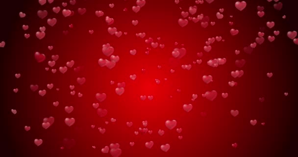 Concetto San Valentino Con Uno Sfondo Cuore — Video Stock