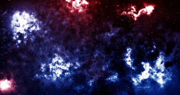 Cestování Hvězdnými Poli Vesmíru Hluboké Vesmírné Mlhovina Smyčka Pozadí — Stock fotografie