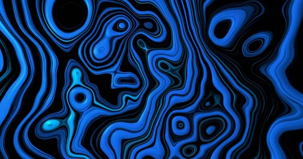 Blue Liquid Ink Animation Background — Fotografia de Stock