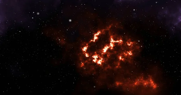 Gerçekçi nebula ve parlayan yıldızlarla dolu bir arka plan. Dış uzay uzay keşiflerinin güzelliğini gösteriyor. Nebula ve yıldızlı sonsuz uzay arkaplanı.