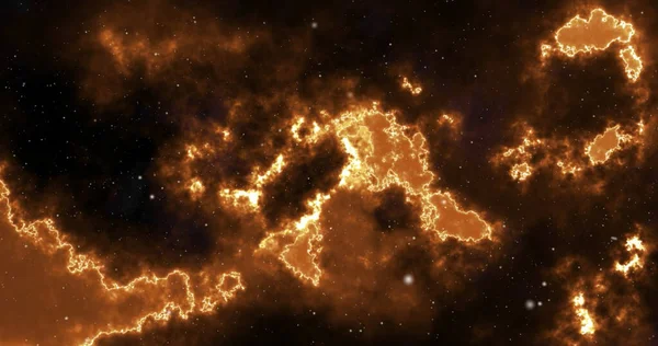 Fundo Espacial Com Nebulosa Realista Estrelas Brilhantes Espaço Exterior Mostra — Fotografia de Stock