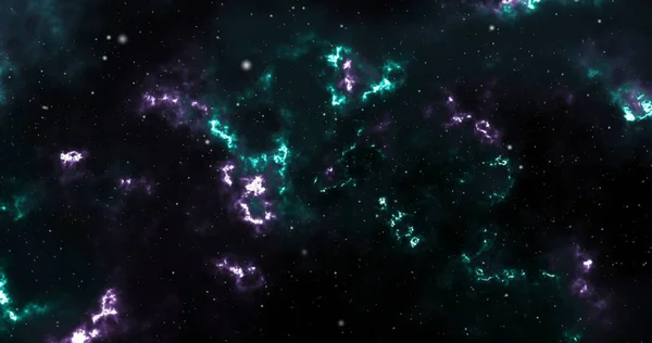 Space Bakgrund Med Realistisk Nebulosa Och Lysande Stjärnor Yttre Rymden — Stockfoto
