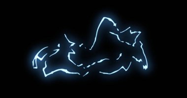 Işık efektli çizgi elementleri. Renkleri özelleştirmek için doğrusal olmayan tüm düzenleme araçlarını kullanın.