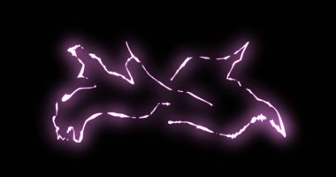 Işık efektli çizgi elementleri. Renkleri özelleştirmek için doğrusal olmayan tüm düzenleme araçlarını kullanın.